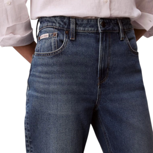 Calvin Klein - Γυναικείο Παντελόνι Jeans High Rise Straight Vintage Sky LV047F711G-SBB Μπλε LV047F711G-SBB
