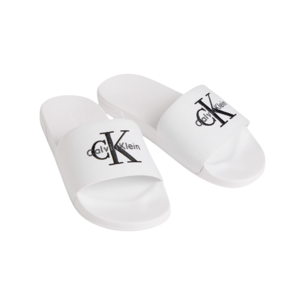 Calvin Klein – Γυναικείες Παντόφλες Ess Slides Cv HW0HW02958-01W Λευκό HW0HW02958-01W