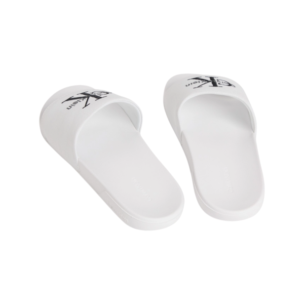 Calvin Klein – Γυναικείες Παντόφλες Ess Slides Cv HW0HW02958-01W Λευκό HW0HW02958-01W