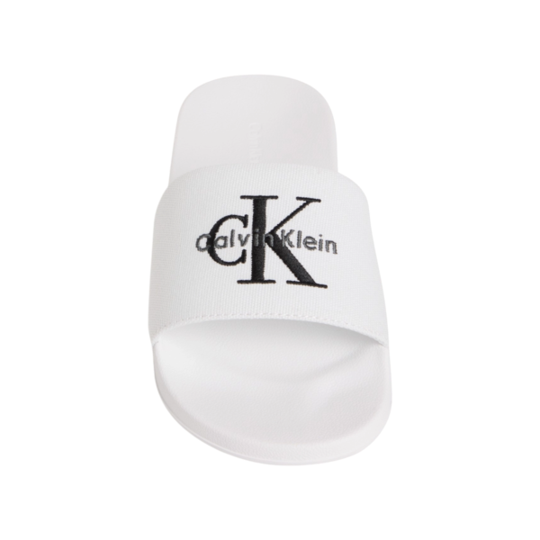 Calvin Klein – Γυναικείες Παντόφλες Ess Slides Cv HW0HW02958-01W Λευκό HW0HW02958-01W
