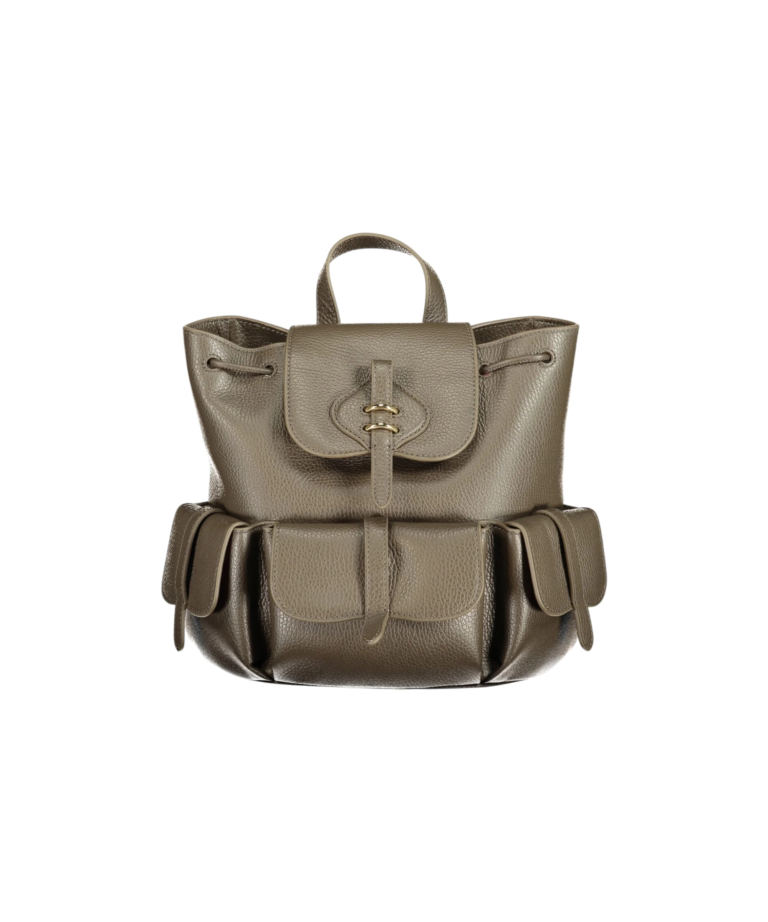 Coccinelle - Γυναικεία τσάντα Πλάτης Mavery Pocket E1VGK140101-W25 Γκρι/Καφέ