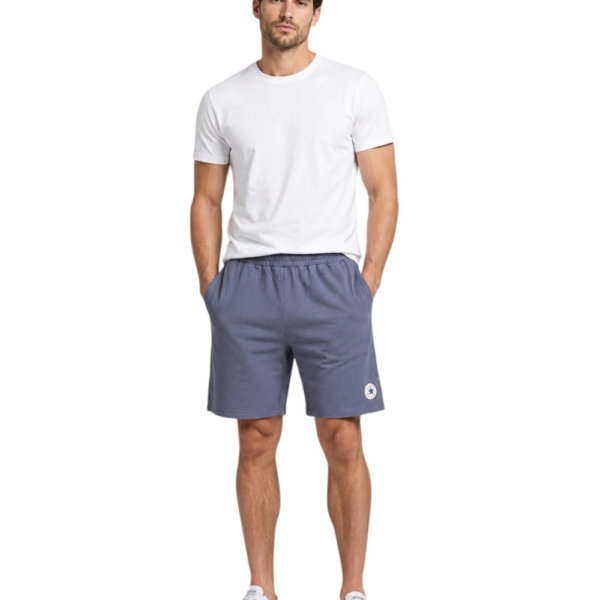 Converse - Ανδρική Βερμούδα Chuck Patch Short CVM6B115-410 Μπλε CVM6B115-410