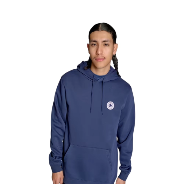 Converse - Ανδρική Μακρυμάνικη Φούτερ Chuck Patch Standard Fit CVM5K981-410 Μπλε
