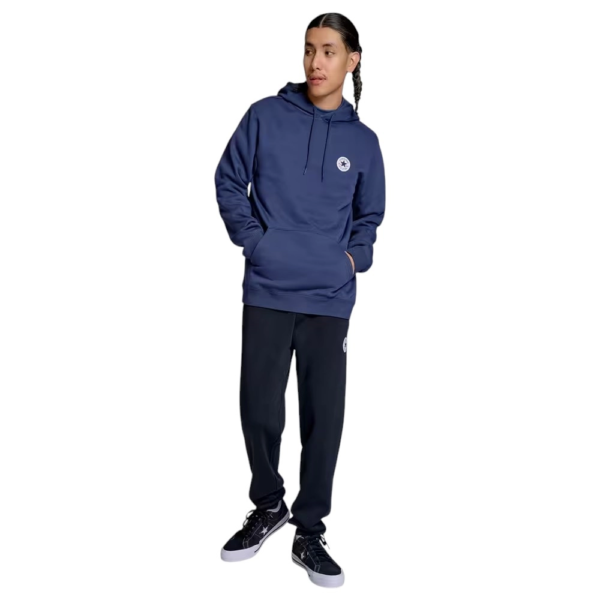 Converse - Ανδρική Μακρυμάνικη Φούτερ Chuck Patch Standard Fit CVM5K981-410 Μπλε CVM5K981-410