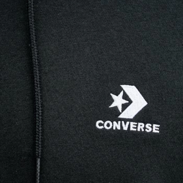 Converse - Ανδρική Μακρυμάνικη Φούτερ Embroidered Star Chevron Standard-Fit CVM5K874-001 Μαύρο CVM5K874-001