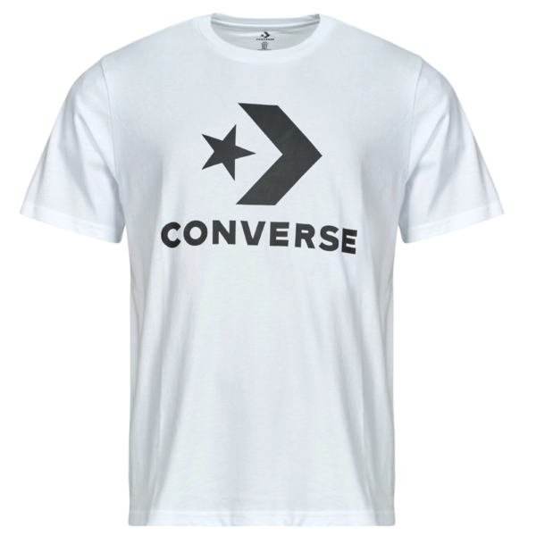 Converse - Ανδρικό T‑shirt Logo Star Chevron CVM5T458-100 Λευκό