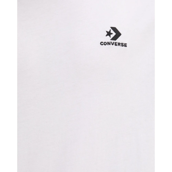 Converse - Ανδρικό T‑shirt Logo Star Chevron CVM5T876-100 Λευκό CVM5T876-100