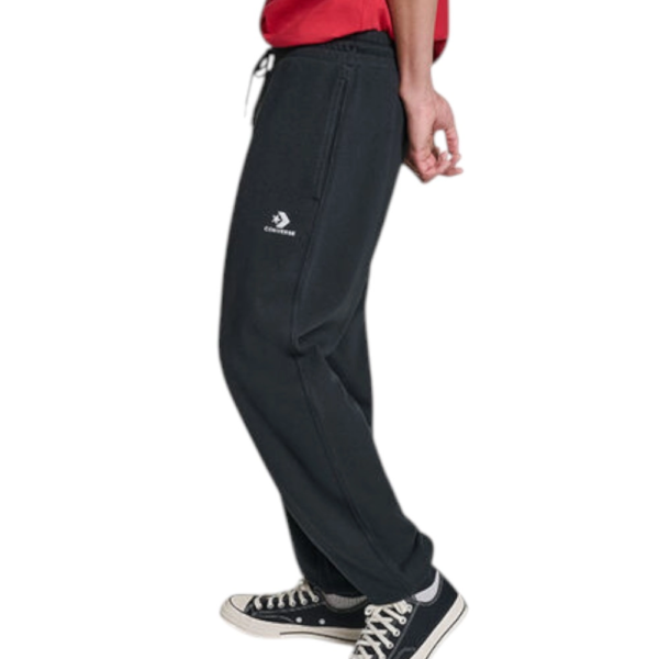 Converse - Ανδρικό Παντελόνι Φόρμας Embroidered Star Chevron Standard-Fit CVM5B873-001 Μαύρο CVM5B873-001
