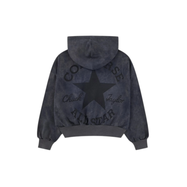 Converse - Μπλούζα Φούτερ Για Κορίτσια Με Κουκούλα 4CJ838-GDA Μαύρο 4CJ838-GDA