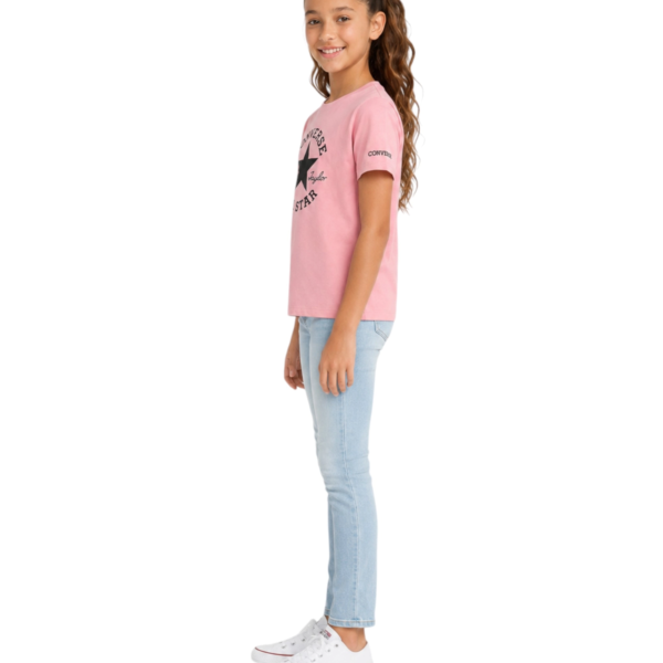 Converse - Παιδική Μπλούζα T-Shirt για Κορίτσια 4CH526-AI4 Ροζ 4CH526-AI4