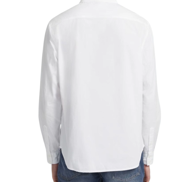 Guess Jeans - Ανδρικό Μακρυμάνικο Πουκάμισο M4YH37WGCF1-G011 Λευκό M4YH37WGCF1-G011