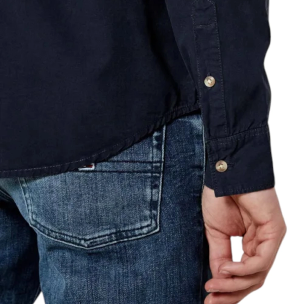 Guess Jeans - Ανδρικό Πουκάμισο M4YH35WGCF1-A71W Μπλε Ναυτικό M4YH35WGCF1-A71W