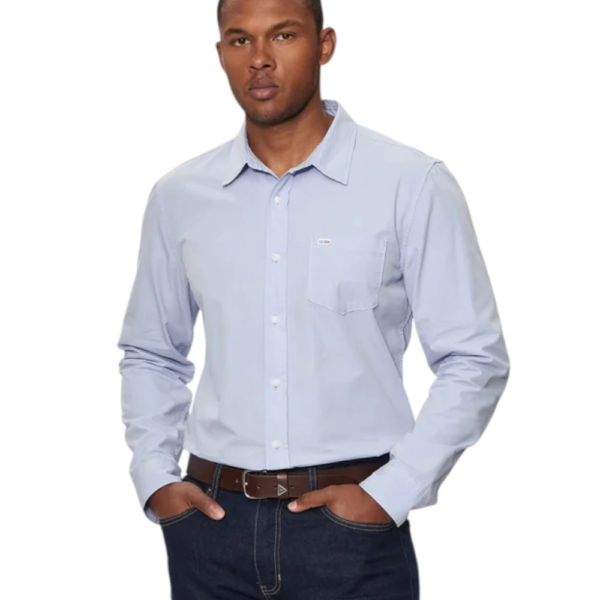 Guess Jeans - Ανδρικό Πουκάμισο M4YH35WGCF1-G76S Γαλάζιο