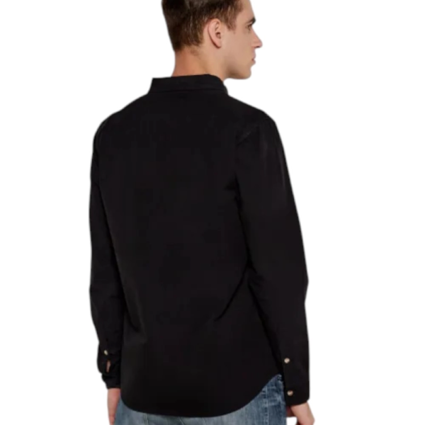 Guess Jeans - Ανδρικό Πουκάμισο M4YH35WGCF1-JBLK Μαύρο M4YH35WGCF1-JBLK