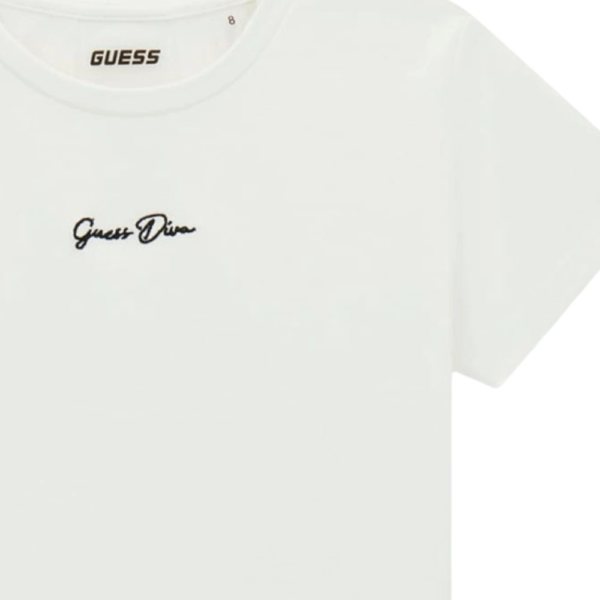 Guess Jeans - Παιδικό Κοντομάνικο Μπλουζάκι J6YI41K4760-G054 Λευκό J6YI41K4760-G054