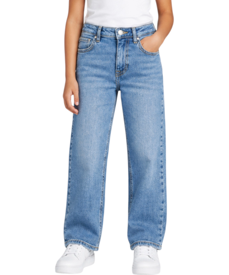 Guess Jeans - Παιδικό Τζιν Παντελόνι Για Κορίτσια J6YA10D1217-DPTE Μπλε