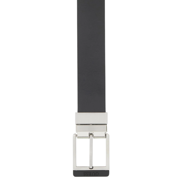 Guess - Ανδρική Δερμάτινη Ζώνη Διπλής Όψεως BM7942P6335-BLA Μαύρο BM7942P6335-BLA