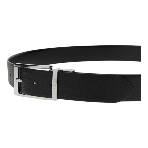 Guess - Ανδρική Δερμάτινη Ζώνη Διπλής Όψεως BM7948P6335-BLA Μαύρο BM7948P6335-BLA
