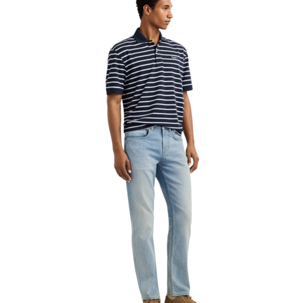 Pepe Jeans - Ανδρικό Τζιν Παντελόνι Cash Straight Fit Mid Rise PM20839584-000 Μπλε Ανοιχτό PM20839584-000
