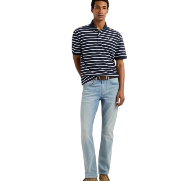 Pepe Jeans - Ανδρικό Τζιν Παντελόνι Cash Straight Fit Mid Rise PM20839584-000 Μπλε Ανοιχτό PM20839584-000