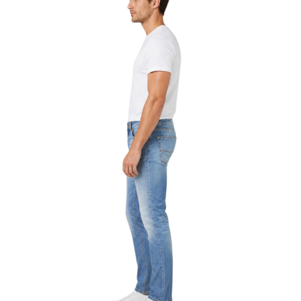 Pepe Jeans - Ανδρικό Τζιν Παντελόνι Stanley Vintage Oxford Broken Tapered Fit PM20845665-000 Μπλε Ανοιχτό PM20845665-000