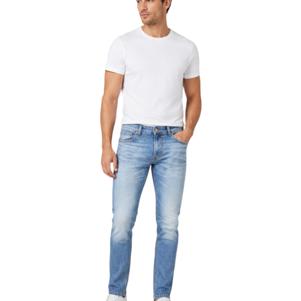 Pepe Jeans - Ανδρικό Τζιν Παντελόνι Stanley Vintage Oxford Broken Tapered Fit PM20845665-000 Μπλε Ανοιχτό PM20845665-000