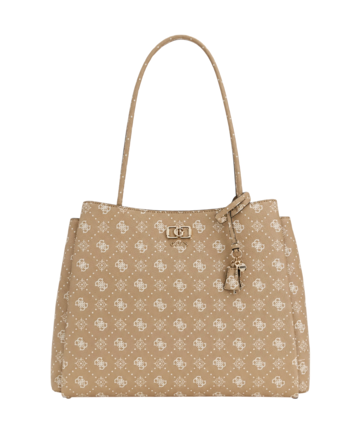 Guess - Γυναικεία Τσάντα Emelie Logo HWGP9928220-BSG Μπεζ