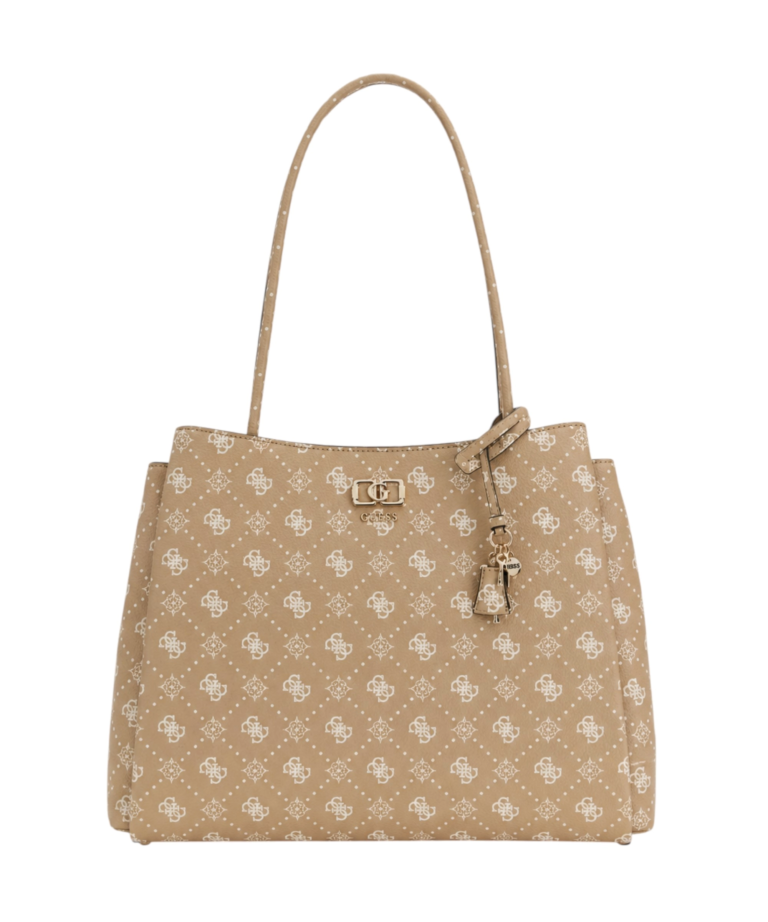 Guess - Γυναικεία Τσάντα Emelie Logo HWGP9928220-BSG Μπεζ