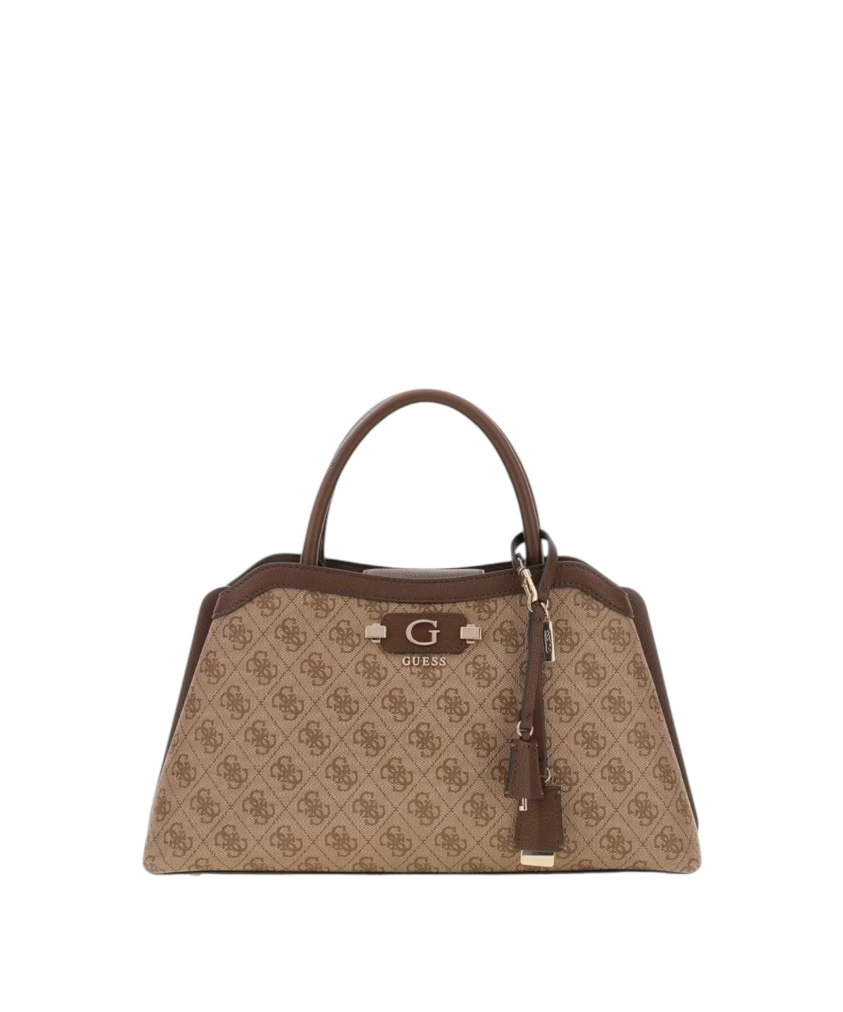 Guess - Γυναικεία Τσάντα Lindsey Satchel HWSG9749060-LTL Καφέ