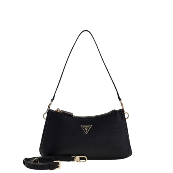 Guess - Γυναικεία Τσάντα Ώμου Noelle II Mini HWZG9672730-BLA Μαύρο HWZG9672730-BLA