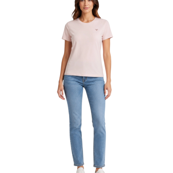 Guess - Γυναικείο T-Shirt Regular Fit W4YI10J1314-A62H Ροζ W4YI10J1314-A62H