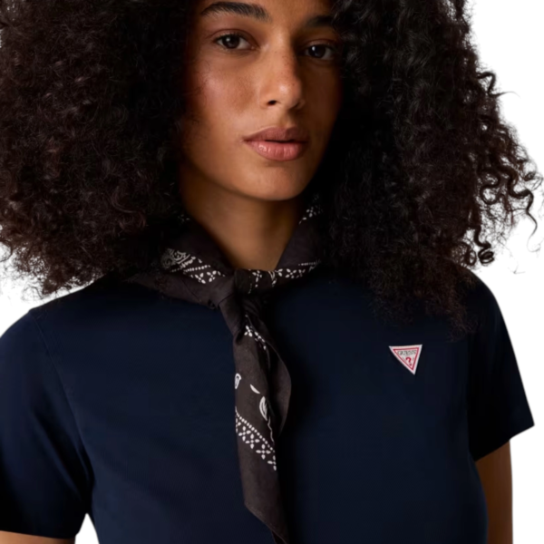 Guess - Γυναικείο T-Shirt Regular Fit W4YI10J1314-A71W Μπλε Σκούρο W4YI10J1314-A71W