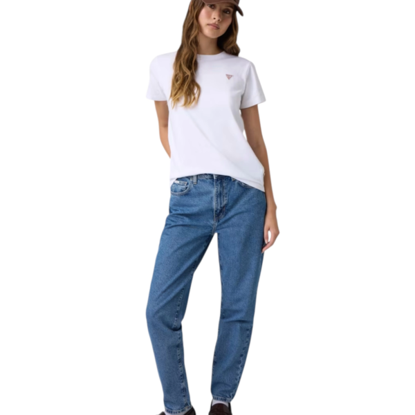 Guess - Γυναικείο T-Shirt Regular Fit W4YI10J1314-G011 Λευκό W4YI10J1314-G011