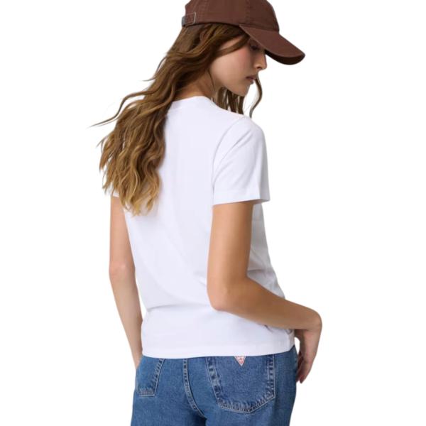 Guess - Γυναικείο T-Shirt Regular Fit W4YI10J1314-G011 Λευκό W4YI10J1314-G011
