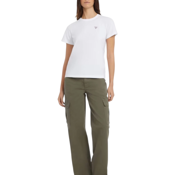 Guess - Γυναικείο T-Shirt Regular Fit W4YI10J1314-G011 Λευκό W4YI10J1314-G011