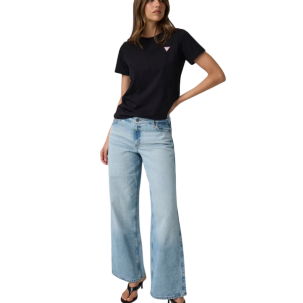 Guess - Γυναικείο T-Shirt Regular Fit W4YI10J1314-JBLK Μαύρο W4YI10J1314-JBLK