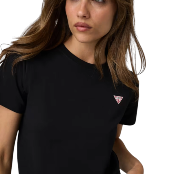 Guess - Γυναικείο T-Shirt Regular Fit W4YI10J1314-JBLK Μαύρο W4YI10J1314-JBLK