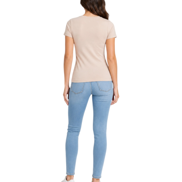 Guess - Γυναικείο T-Shirt Triangle Logo Tee W2YI44J1314-G493 Ροζ W2YI44J1314-G493