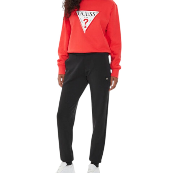 Guess - Γυναικείο Παντελόνι Olympe Jogger V4YB08KCAY2-JBLK Μαύρο V4YB08KCAY2-JBLK