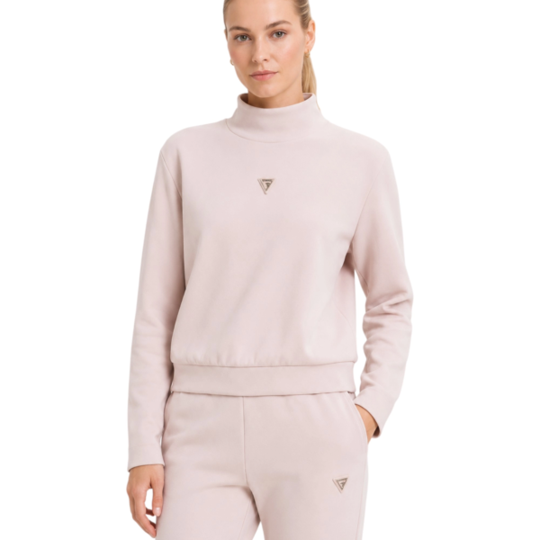 Guess - Γυναικείο Φούτερ Olympe Regular Fit V4YQ05KCAY2-G6I4 Ροζ