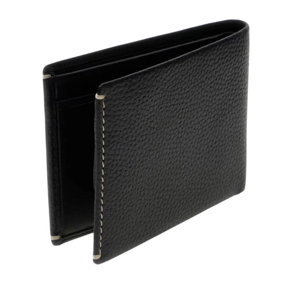 Guess - Δερμάτινο Ανδρικό Πορτοφόλι Boston Genuine Leather SMBOGSLEA20-BLA Μαύρο SMBOGSLEA20-BLA