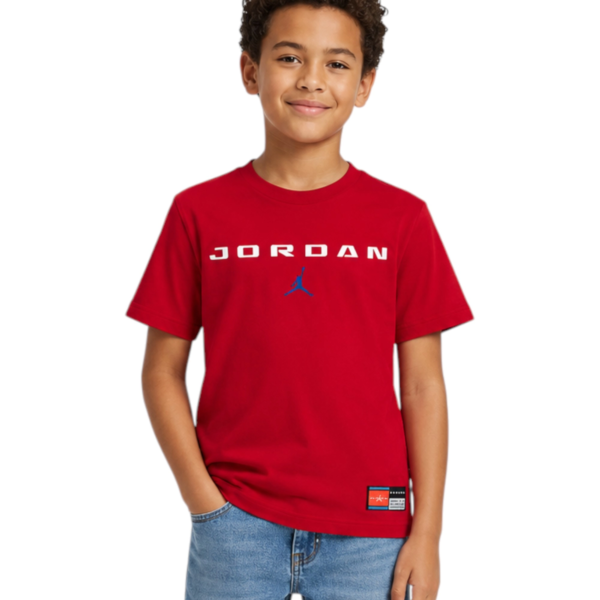 Jordan - Παιδική Μπλούζα T-Shirt Graphic Tee 95G110-U10 Κόκκινο