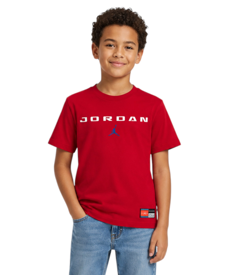 Jordan - Παιδική Μπλούζα T-Shirt Graphic Tee 95G110-U10 Κόκκινο