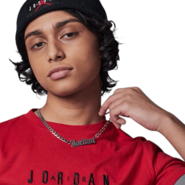 Jordan - Παιδική Μπλούζα T-Shirt Jdb Mj Wordmark 95D634-R78 Κόκκινο 95D634-R78