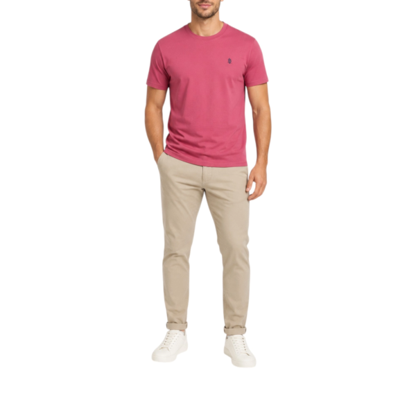 Marina Militaire - Ανδρικό Κοντομάνικο T-Shirt M04T-BORDEA Μπορντό M04T-BORDEA