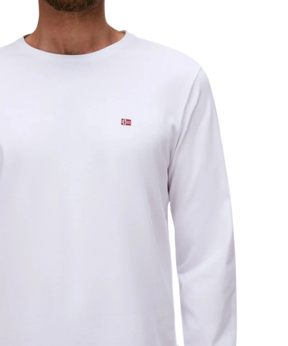 Napapijri – Ανδρική Μακρυμάνικη Μπλούζα T-Shirt NP0A4HN7-002 Λευκό (3) Napapijri - Ανδρική Μακρυμάνικη Μπλούζα T-Shirt NP0A4HN7-002 Λευκό NP0A4HN7002