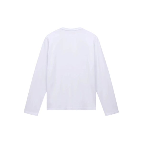 Napapijri - Ανδρική Μακρυμάνικη Μπλούζα T-Shirt NP0A4HN7-002 Λευκό NP0A4HN7002