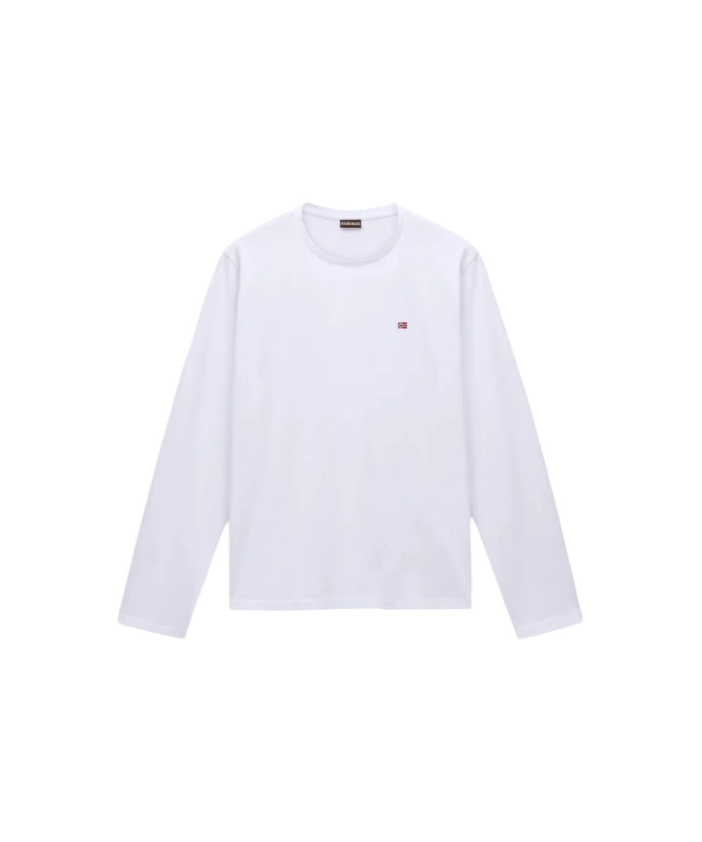 Napapijri – Ανδρική Μακρυμάνικη Μπλούζα T-Shirt NP0A4HN7-002 Λευκό (5) Napapijri - Ανδρική Μακρυμάνικη Μπλούζα T-Shirt NP0A4HN7-002 Λευκό NP0A4HN7002