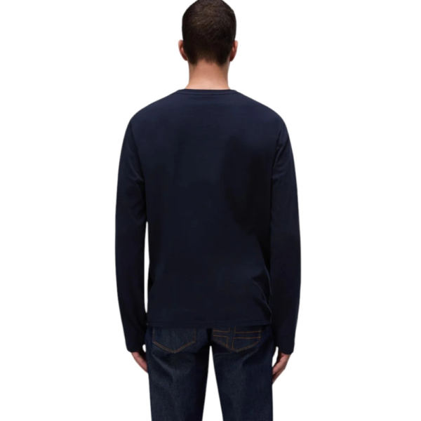 Napapijri - Ανδρική Μακρυμάνικη Μπλούζα T-Shirt NP0A4HN7-176 Μπλε Σκούρο NP0A4HN7176