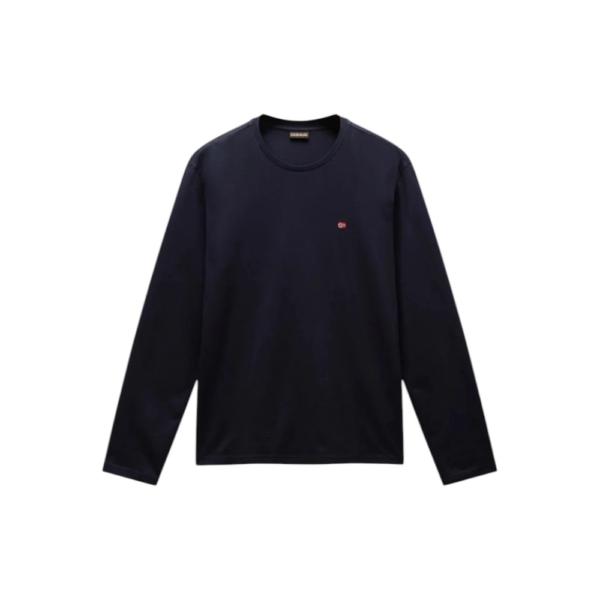 Napapijri - Ανδρική Μακρυμάνικη Μπλούζα T-Shirt NP0A4HN7-176 Μπλε Σκούρο NP0A4HN7176